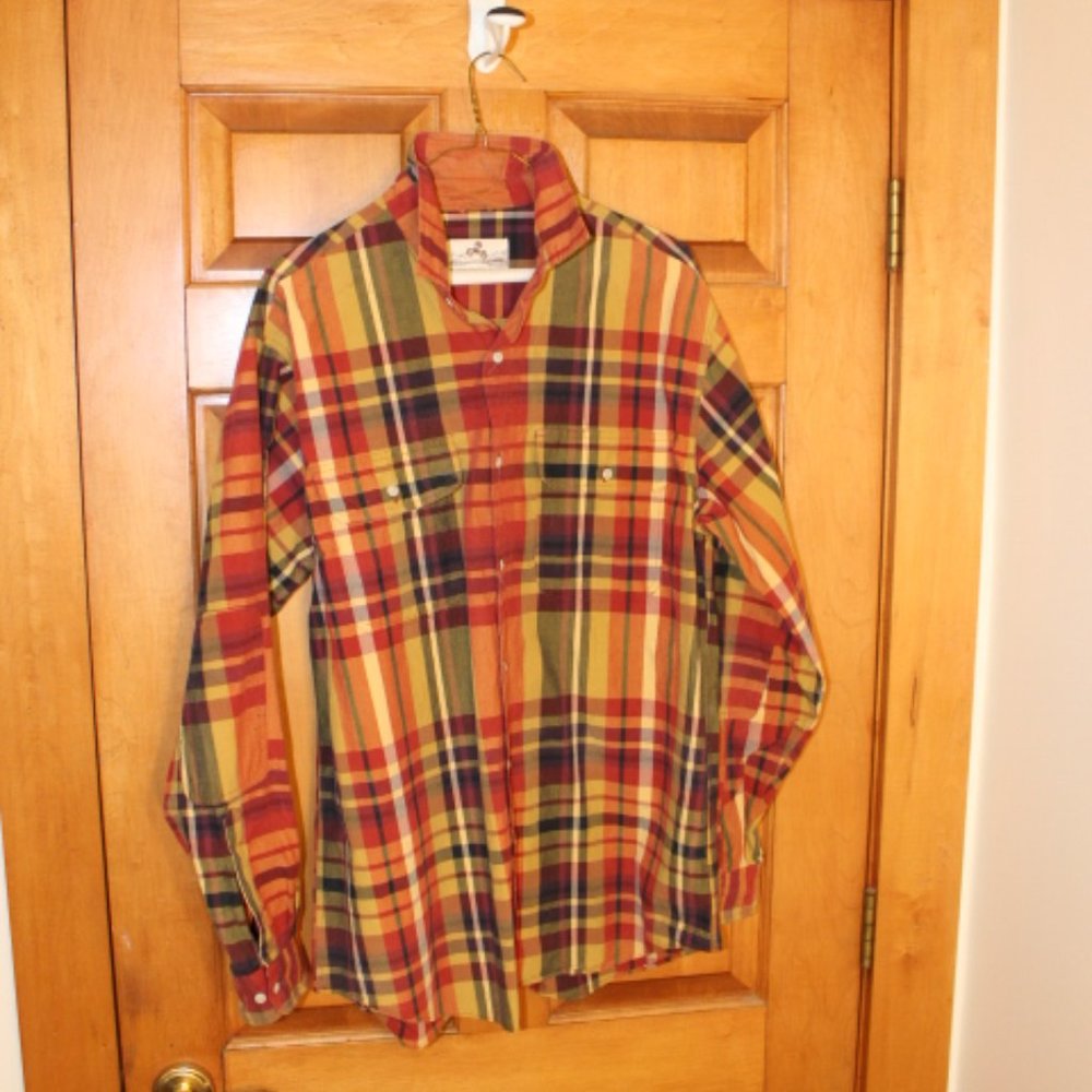 EMS - Plaid Button Down Shirt - Size Large